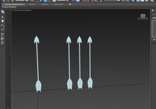 آموزش ساخت بارانی از پیکانها در تری دی مکس